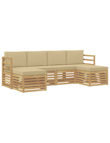 Set divani Legno di Acacia Massello