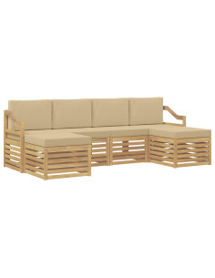 Set divani Legno di Acacia Massello 2