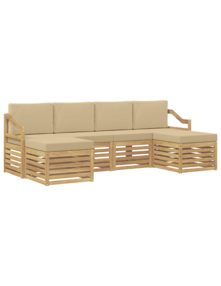 Set divani Legno di Acacia Massello