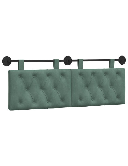 Testata appesa Verde Mare 150 x 55 x 7 cm Velluto