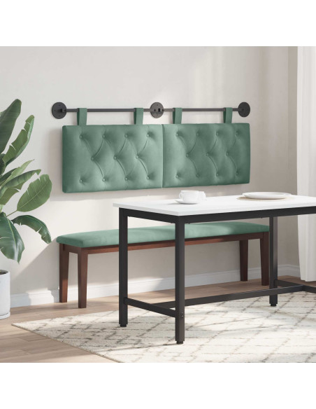 Testata appesa Verde Mare 150 x 55 x 7 cm Velluto