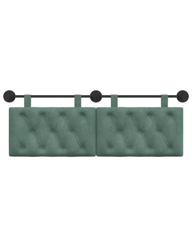 Testata appesa Verde Mare 150 x 55 x 7 cm Velluto