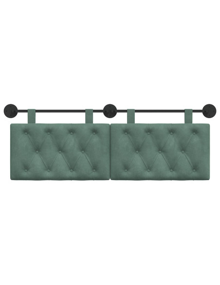 Testata appesa Verde Mare 150 x 55 x 7 cm Velluto