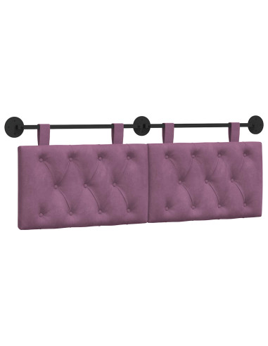 Testata appesa Montaggio a parete Viola 150 x 55 x 7 cm Velluto