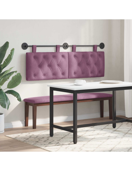 Testata appesa Montaggio a parete Viola 150 x 55 x 7 cm Velluto