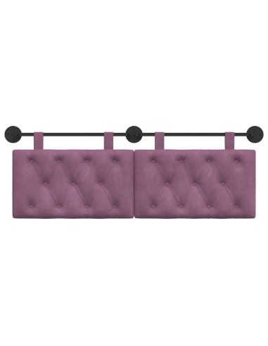 Testata appesa Montaggio a parete Viola 150 x 55 x 7 cm Velluto
