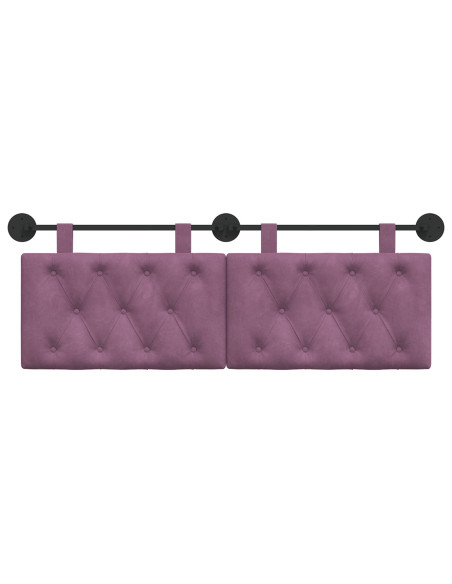 Testata appesa Montaggio a parete Viola 150 x 55 x 7 cm Velluto