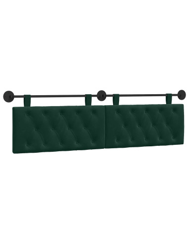 Testata appesa Verde Scuro 170 x 55 x 7 cm Velluto