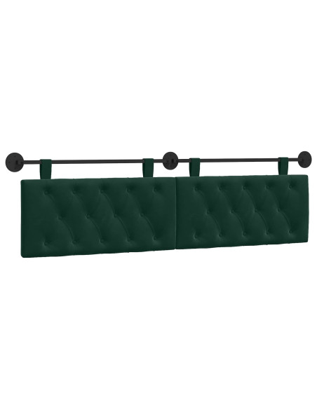 Testata appesa Verde Scuro 170 x 55 x 7 cm Velluto