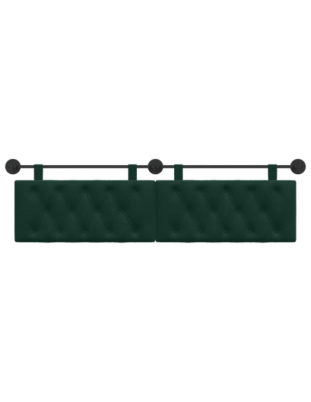 Testata appesa Verde Scuro 170 x 55 x 7 cm Velluto
