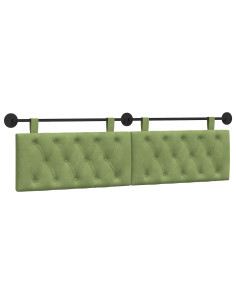 Testata appesa Verde chiaro 170 x 55 x 7 cm Velluto 2