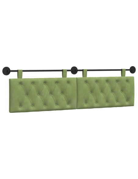 Testata appesa Verde chiaro 170 x 55 x 7 cm Velluto