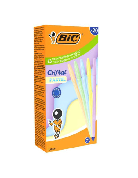 CF20 SFERA CRISTAL PASTEL BLU 1MM