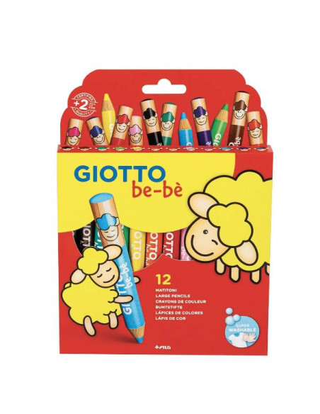CF12 PASTELLONI LEGNO GIOTTO BEBE