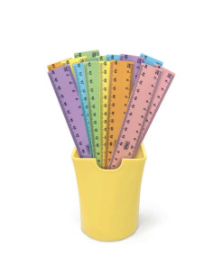 BARATTOLO 36PZ RIGHELLI 20CM PASTEL 2