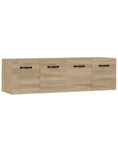 Mobili Parete 2 pz Rovere Sonoma 80x35x36,5cm Legno Multistrato