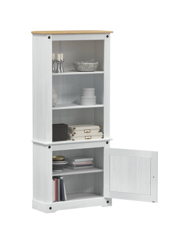 Credenza Bianco 74 x 38 x 170 cm Pino massello