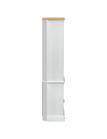 Credenza Bianco 74 x 38 x 170 cm Pino massello
