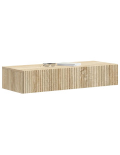 Tavolino da Parete Laterale Rovere Sonoma 87,5 x 34,5 x 17 cm 2