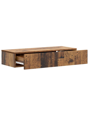 Tavolino da Parete Laterale Legno antico 87,5 x 34,5 x 17 cm