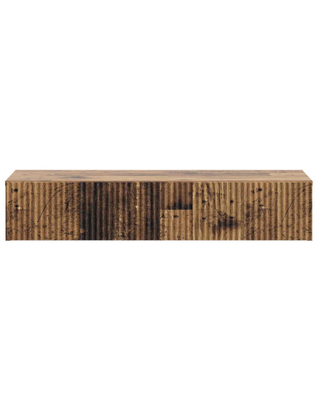 Tavolino da Parete Laterale Legno antico 87,5 x 34,5 x 17 cm