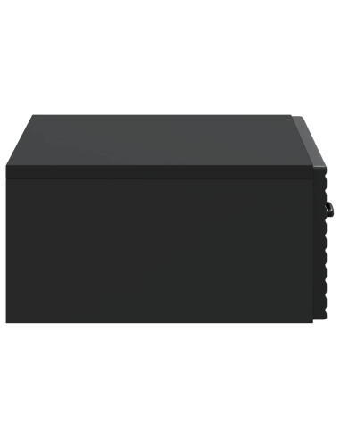 Tavolino da Parete Laterale Nero 59 x 34,5 x 17 cm