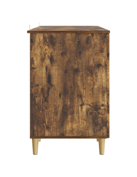 Scrivania Rovere Fumo 142,5 x 50 x 75 cm Legno ingegnerizzato