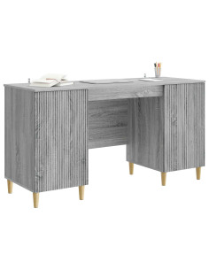 Scrivania Grigio Sonoma 142,5 x 50 x 75 cm Legno ingegnerizzato 2