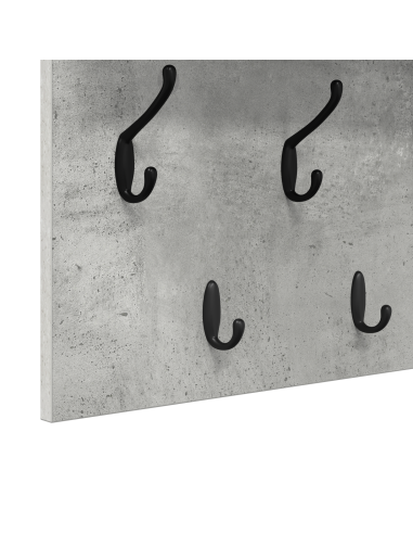 Appendiabiti a muro Grigio cemento 80 x 40 x 12 cm