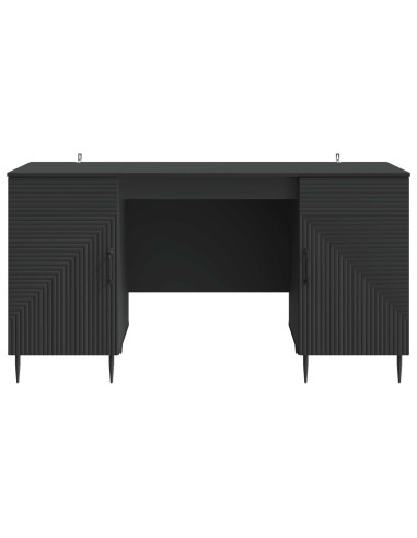 Scrivania Nero 142,5 x 50 x 75 cm Legno ingegnerizzato