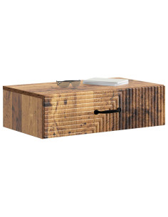 Tavolino da Parete Laterale Legno antico 59 x 34,5 x 17 cm 2