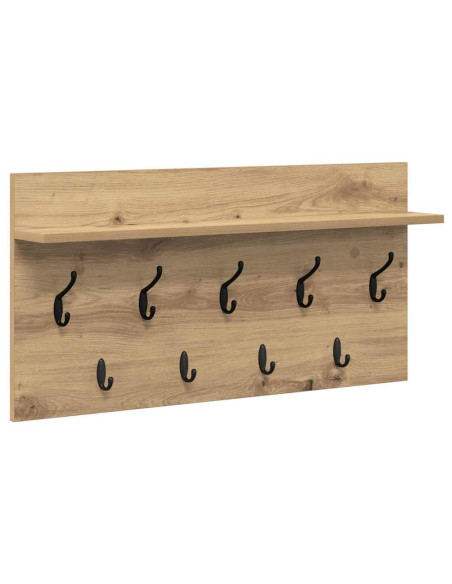 Appendiabiti a muro Rovere artigianale 80 x 40 x 12 cm