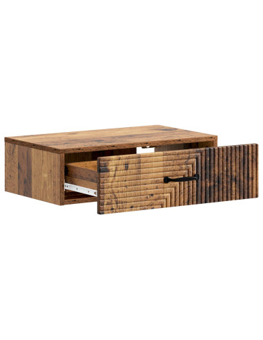 Tavolino da Parete Laterale Legno antico 59 x 34,5 x 17 cm