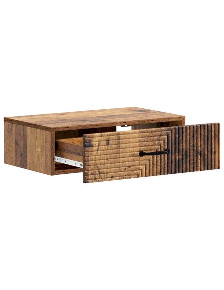 Tavolino da Parete Laterale Legno antico 59 x 34,5 x 17 cm