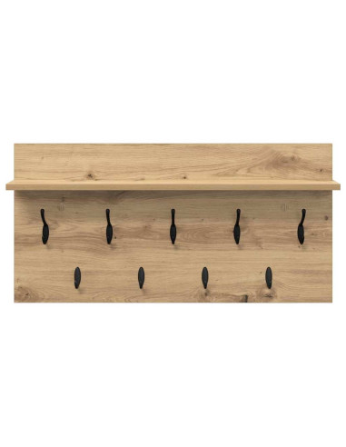 Appendiabiti a muro Rovere artigianale 80 x 40 x 12 cm