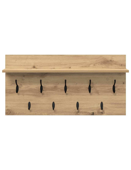 Appendiabiti a muro Rovere artigianale 80 x 40 x 12 cm