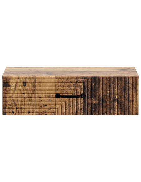 Tavolino da Parete Laterale Legno antico 59 x 34,5 x 17 cm
