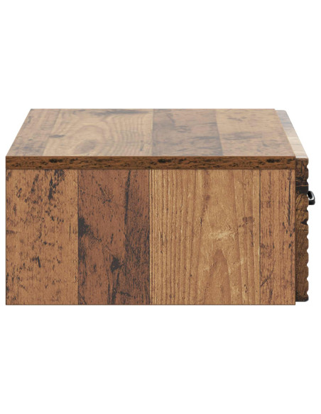 Tavolino da Parete Laterale Legno antico 59 x 34,5 x 17 cm