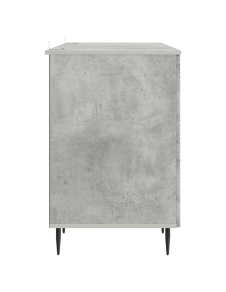 Scrivania con lo scaffale Grigio Cemento 142,5 x 50 x 75 cm