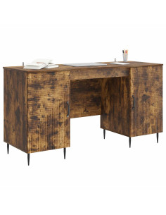 Scrivania Rovere Fumo 142,5 x 50 x 75 cm Legno ingegnerizzato 2