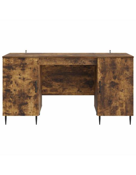 Scrivania Rovere Fumo 142,5 x 50 x 75 cm Legno ingegnerizzato