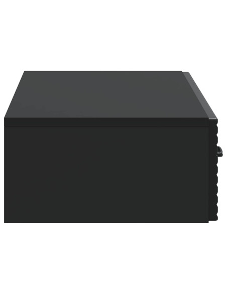 Tavolino da Parete Laterale Nero 87,5 x 34,5 x 17 cm