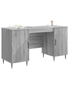 Scrivania Grigio Sonoma 142,5 x 50 x 75 cm Legno ingegnerizzato 2