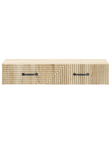 Tavolino da Parete Laterale Rovere Sonoma 87,5 x 34,5 x 17 cm