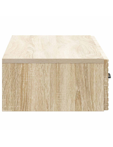 Tavolino da Parete Laterale Rovere Sonoma 87,5 x 34,5 x 17 cm
