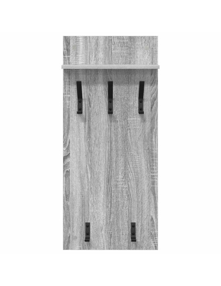 Appendiabiti a muro Grigio Sonoma 40 x 10 x 90 cm