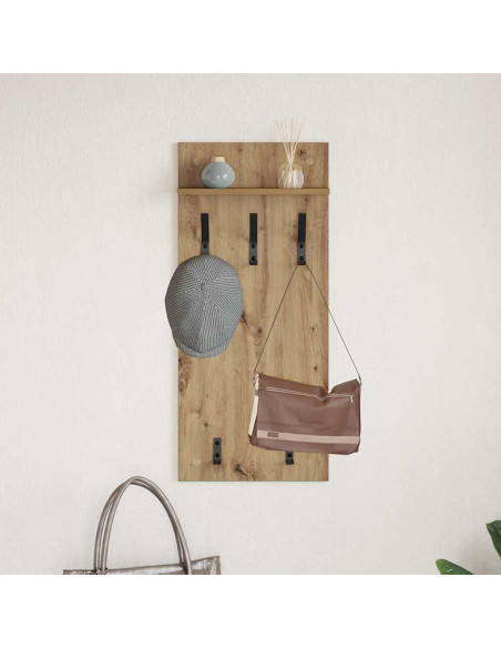 Appendiabiti a muro Rovere artigianale 40 x 10 x 90 cm