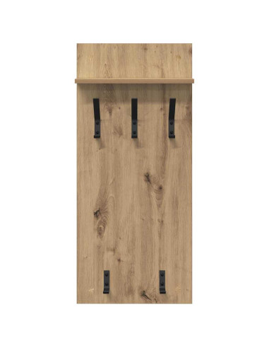 Appendiabiti a muro Rovere artigianale 40 x 10 x 90 cm