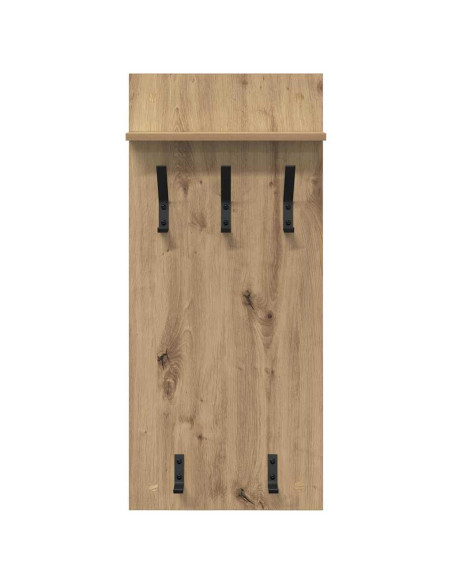 Appendiabiti a muro Rovere artigianale 40 x 10 x 90 cm