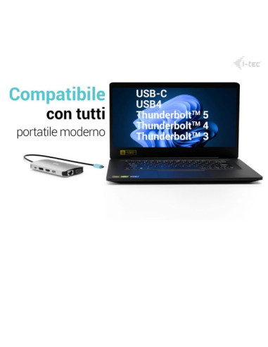 DOCKING USB-C METAL NANO 3X DISPLAY